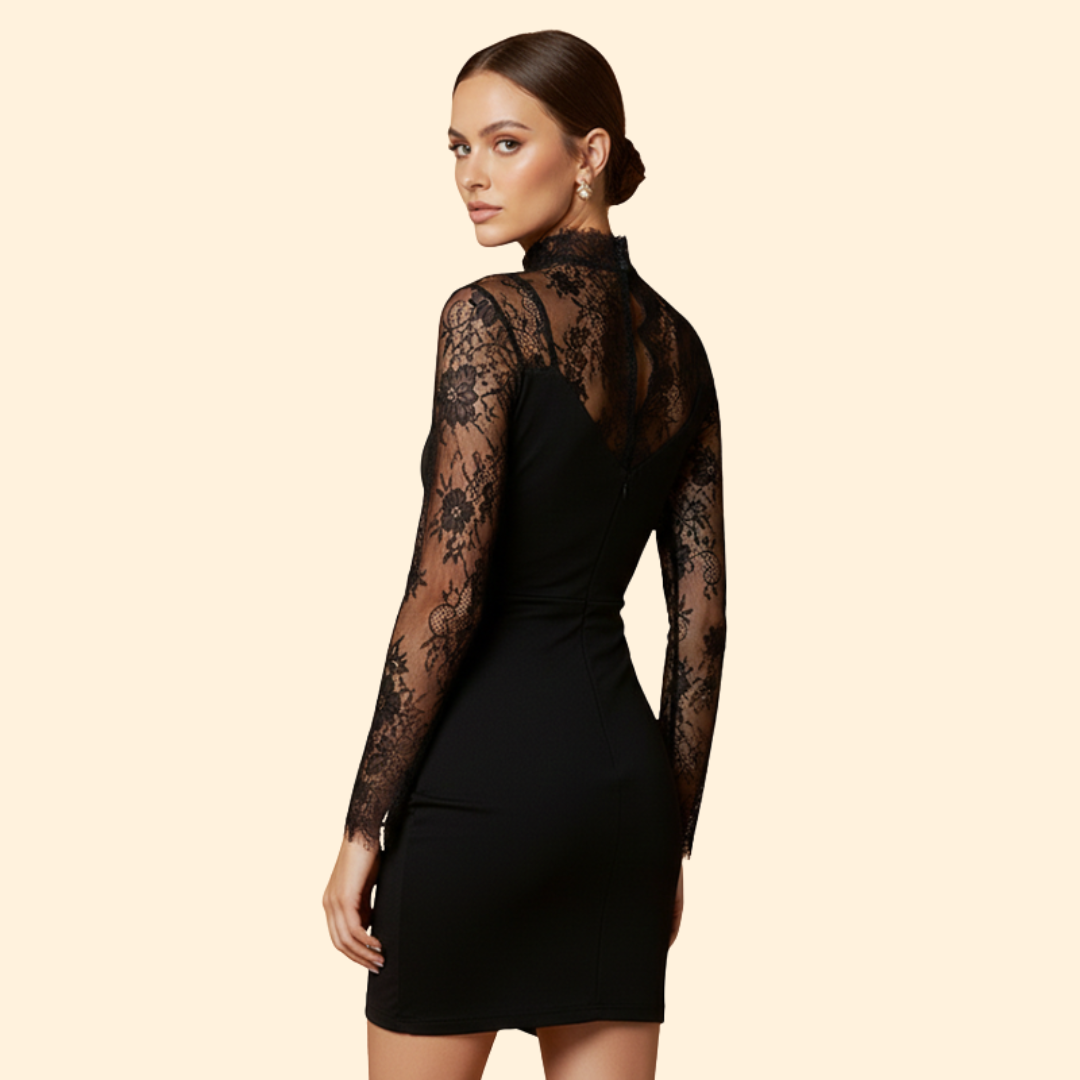 Women's Elegant Lace Mini Dress
