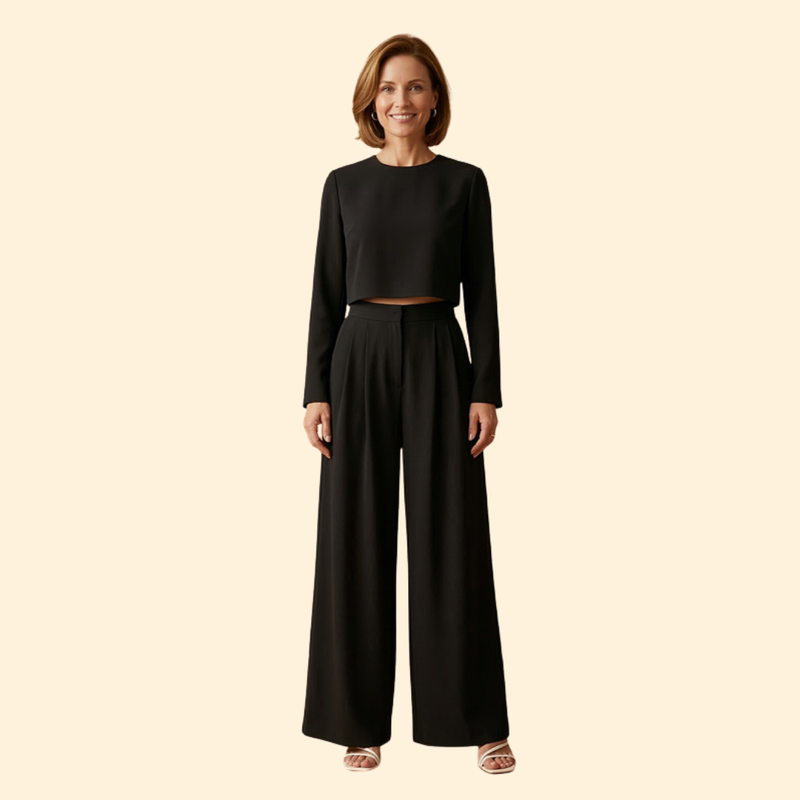 Women’s Long Sleeve Jumpsuit with High Waist