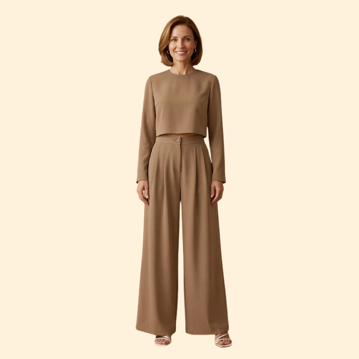 Women’s Long Sleeve Jumpsuit with High Waist