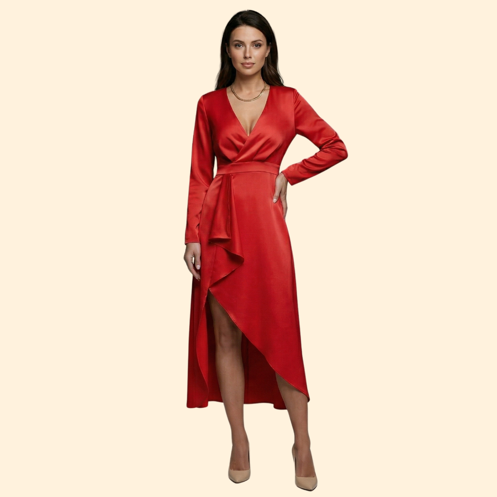 Women’s Elegant V-Neck Dress