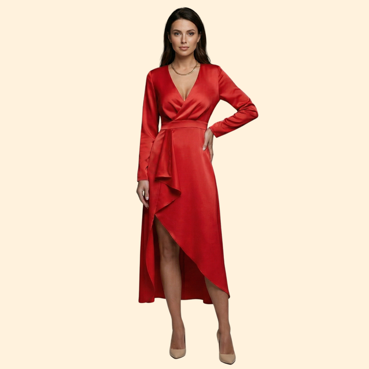 Women’s Elegant V-Neck Dress