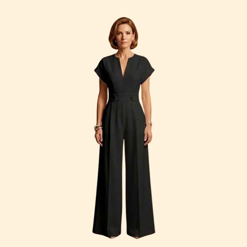 Women’s Elegant Jumpsuit V Neckline
