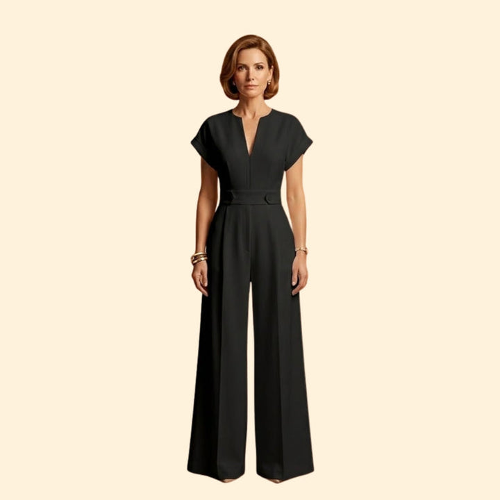 Women’s Elegant Jumpsuit V Neckline