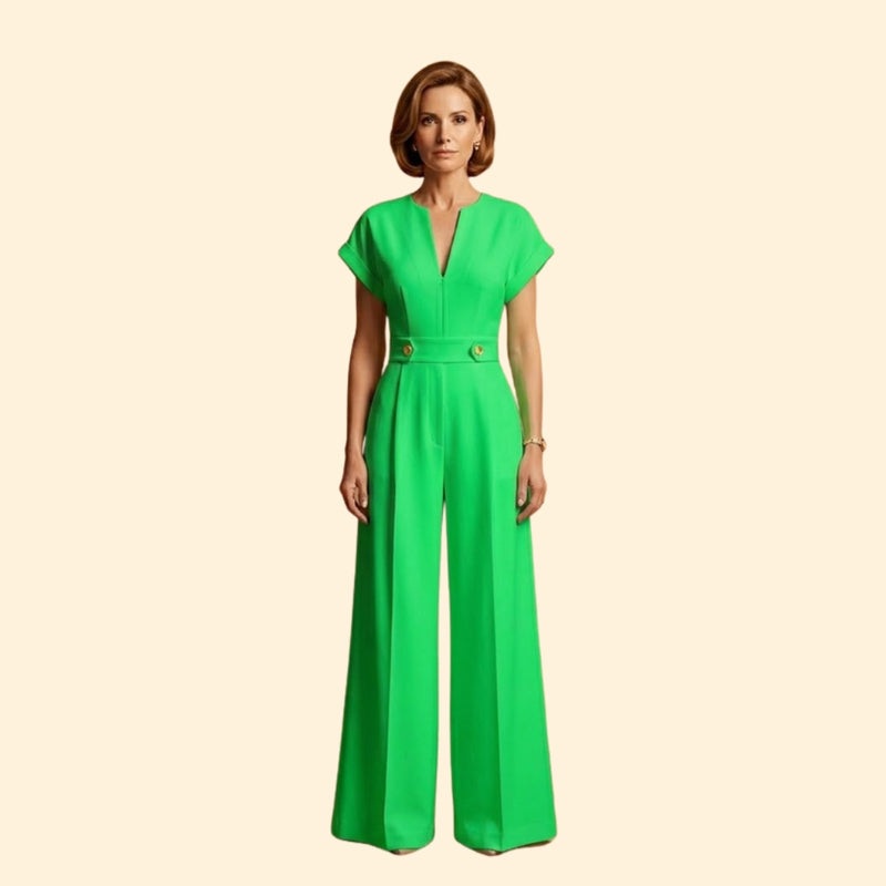 Women’s Elegant Jumpsuit V Neckline