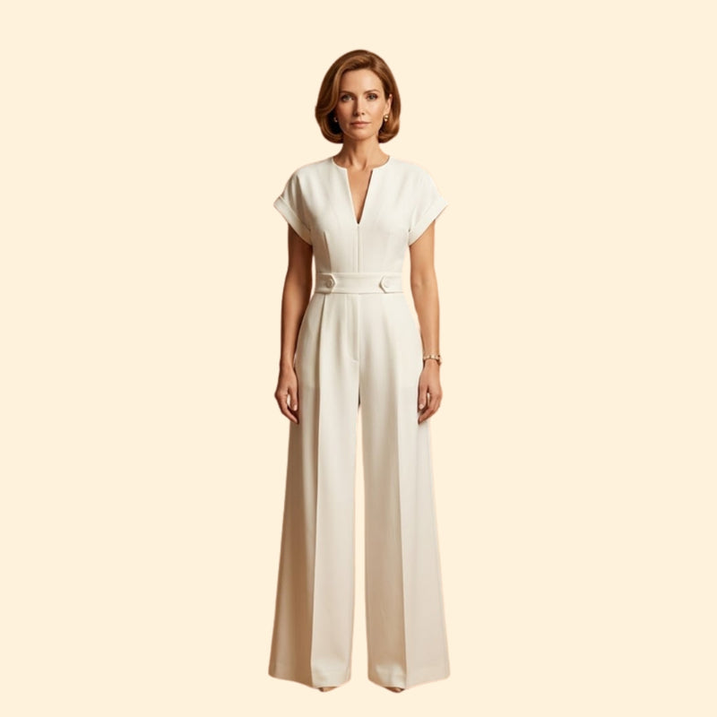 Women’s Elegant Jumpsuit V Neckline