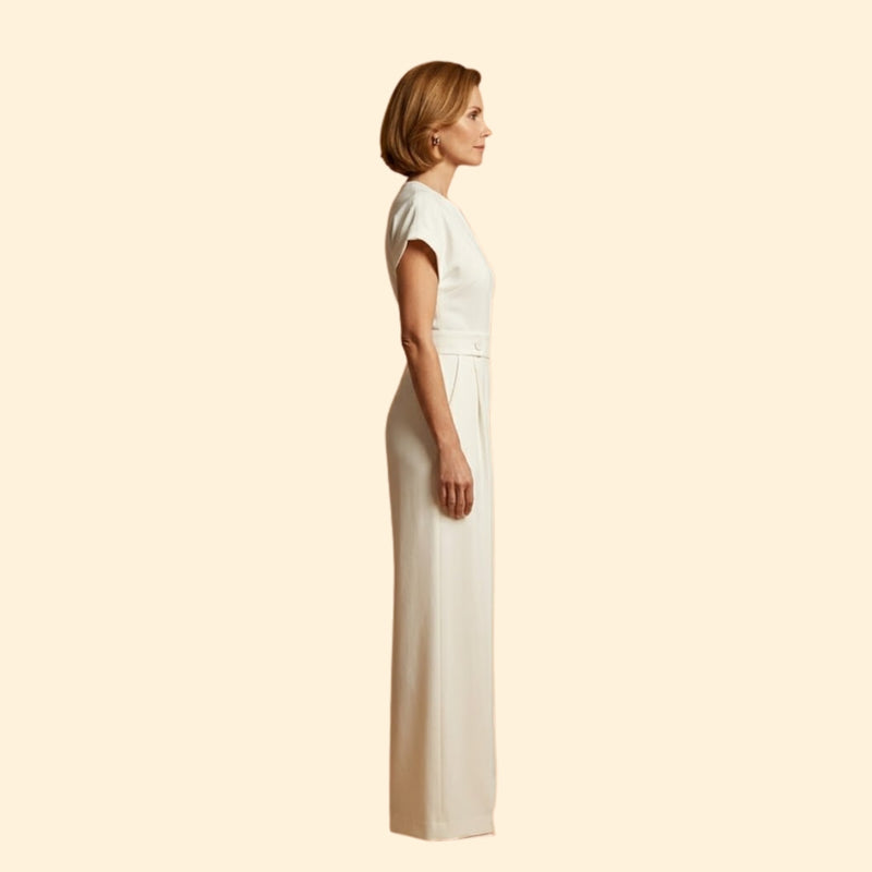 Women’s Elegant Jumpsuit V Neckline