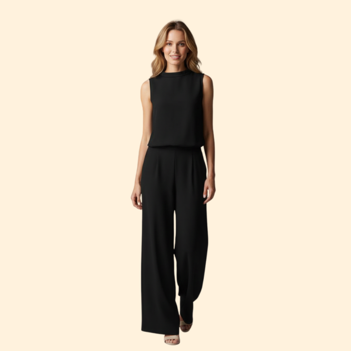 Women’s Casual Jumpsuit High Neckline