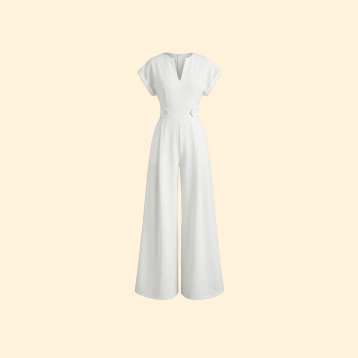 Women’s Elegant Jumpsuit V Neckline