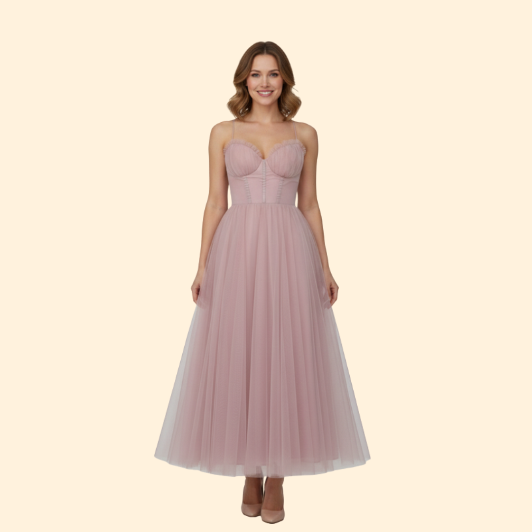 Women’s Evening Dress Tulle Skirt Corset