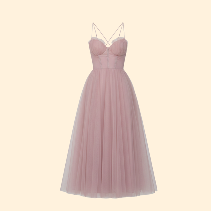 Women’s Evening Dress Tulle Skirt Corset