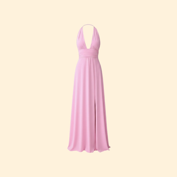 Women’s Evening Dress with Deep V Neck