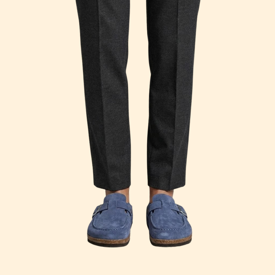 Women's Fabric Clogs with Buckle