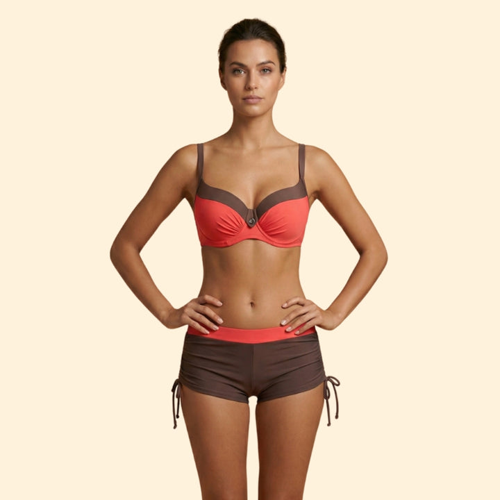 Women’s Figure-Shaping Swimwear with Push-Up Design