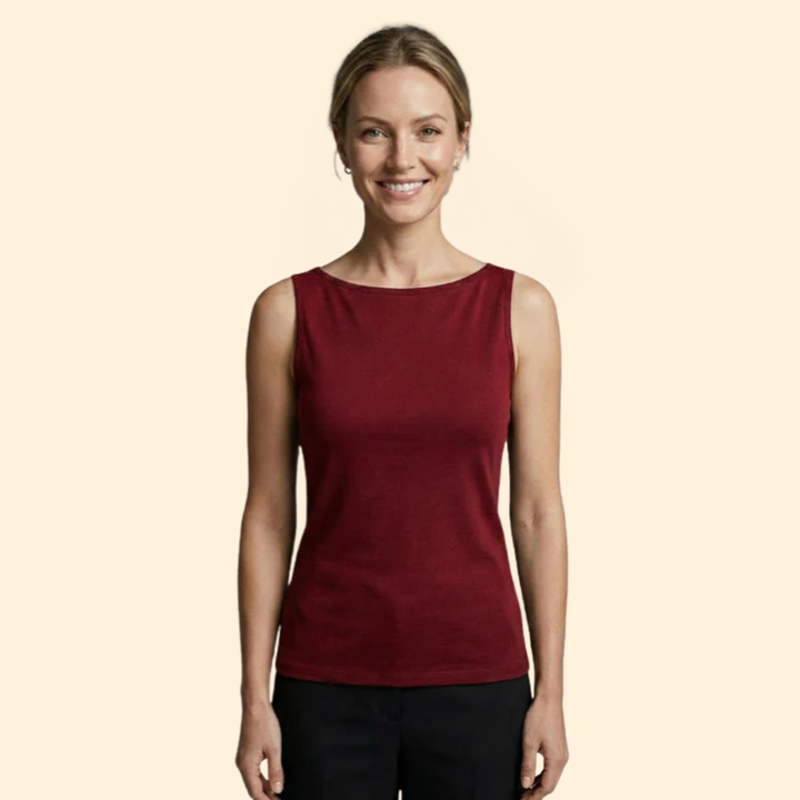 Women’s Tank Top with High Neckline