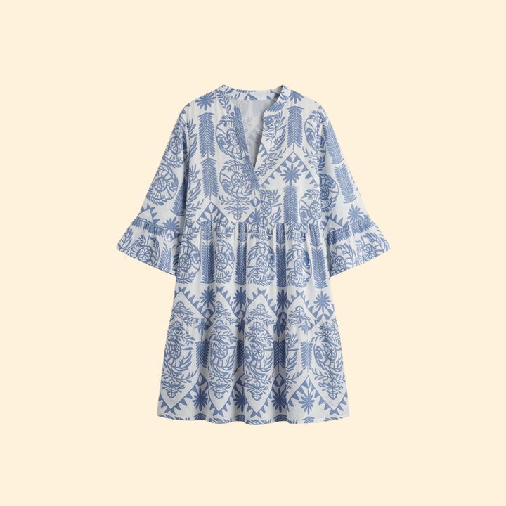Women’s Flare Dress with Flared Sleeves