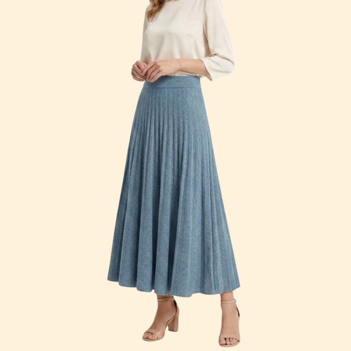 Women’s Flared Maxi Skirt with Elastic Waist