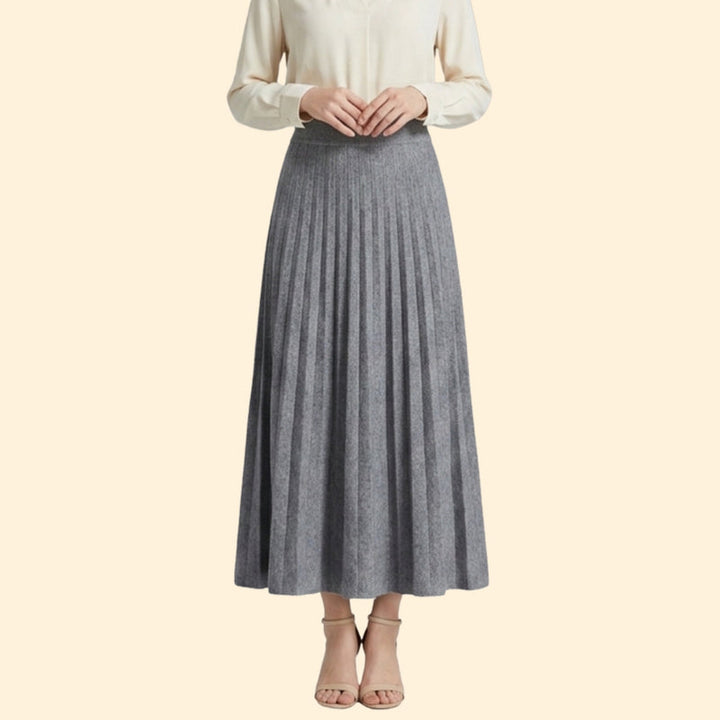 Women’s Flared Maxi Skirt with Elastic Waist
