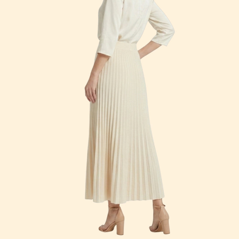 Women’s Flared Maxi Skirt with Elastic Waist