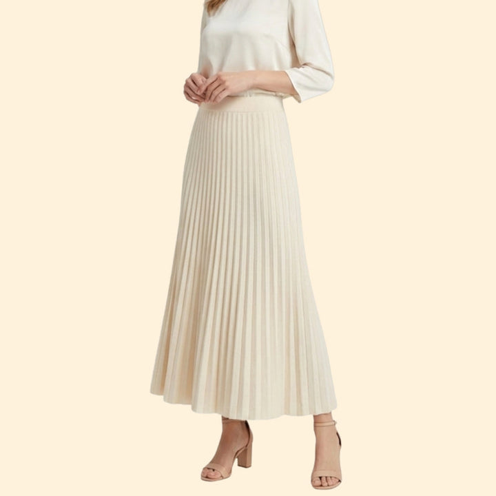 Women’s Flared Maxi Skirt with Elastic Waist