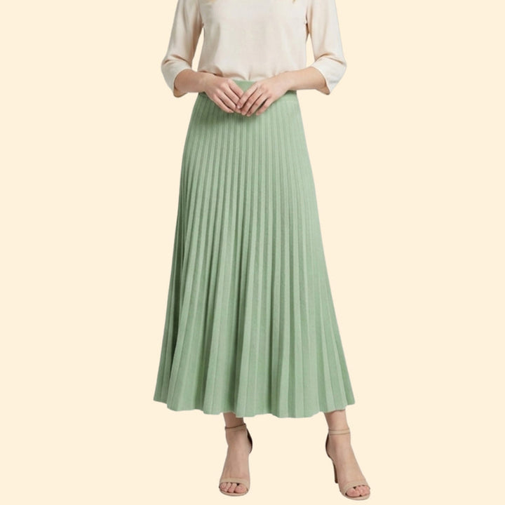 Women’s Flared Maxi Skirt with Elastic Waist