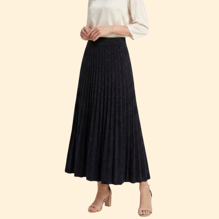 Women’s Flared Maxi Skirt with Elastic Waist