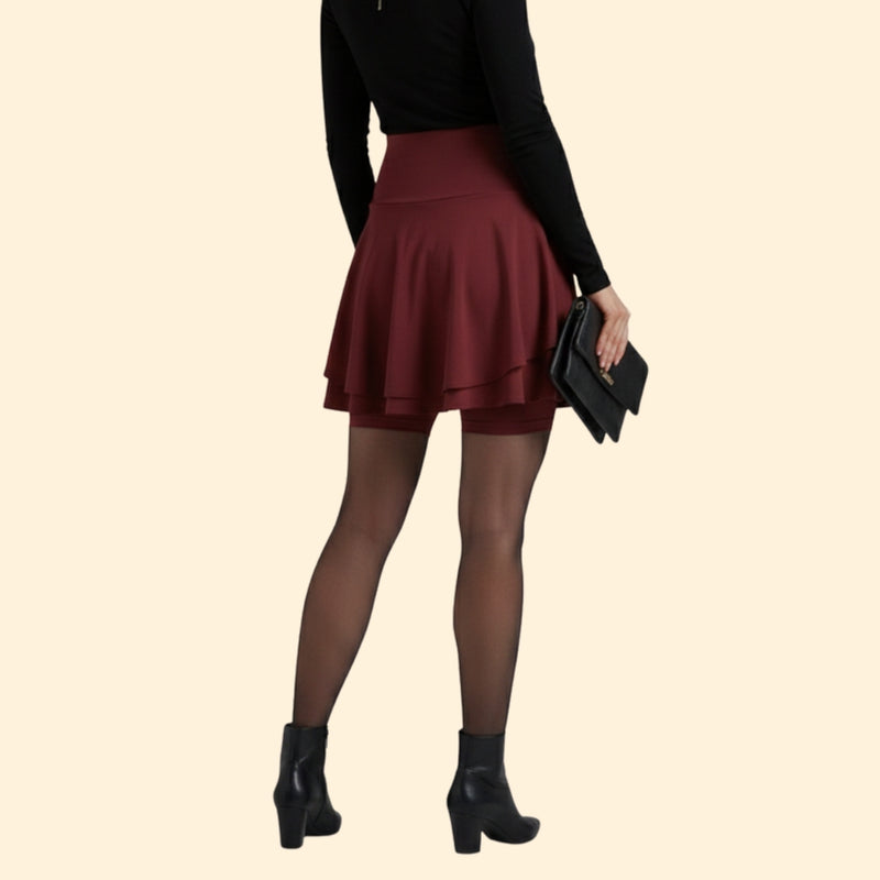 Women’s Flared Skirt with High-Waist Fit