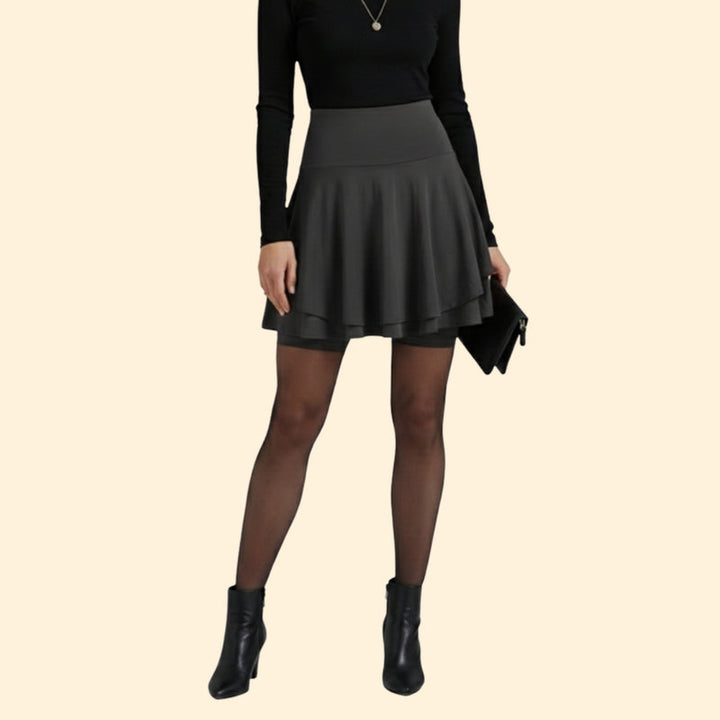 Women’s Flared Skirt with High-Waist Fit