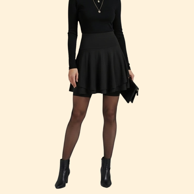 Women’s Flared Skirt with High-Waist Fit