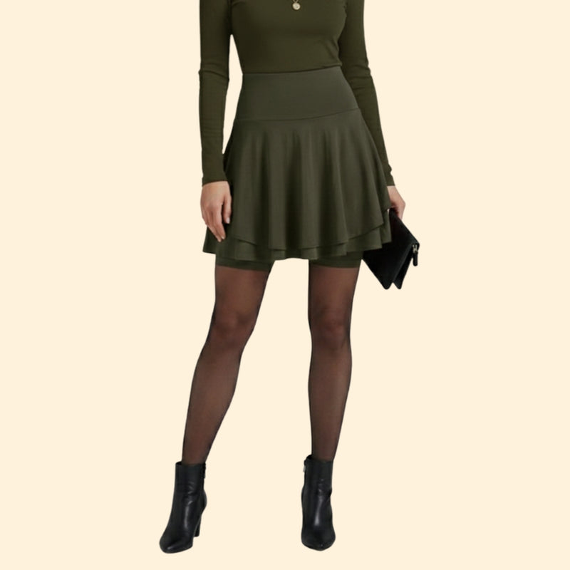 Women’s Flared Skirt with High-Waist Fit