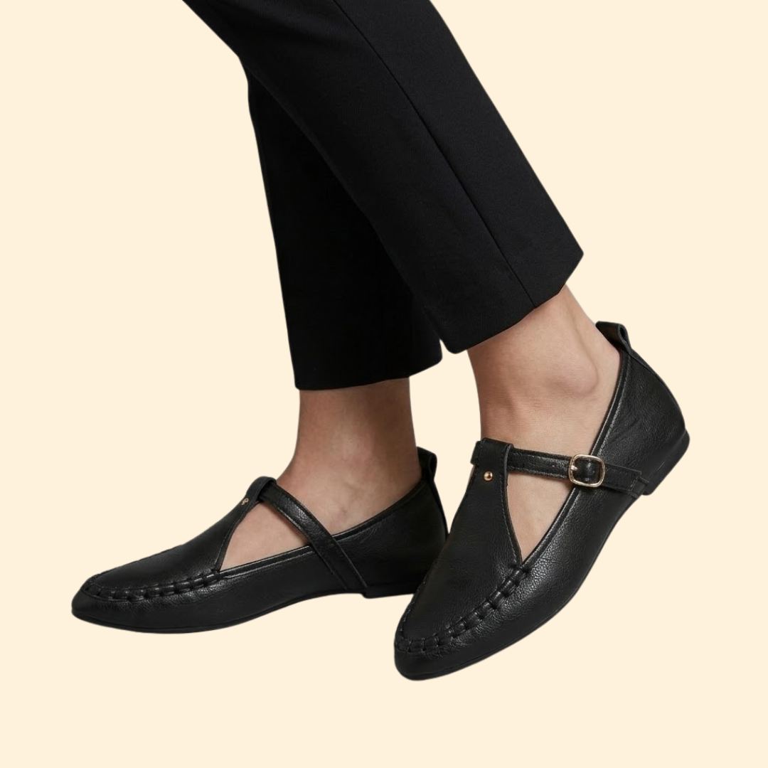 Women’s Flat Loafers with Cut-Out Side Detail