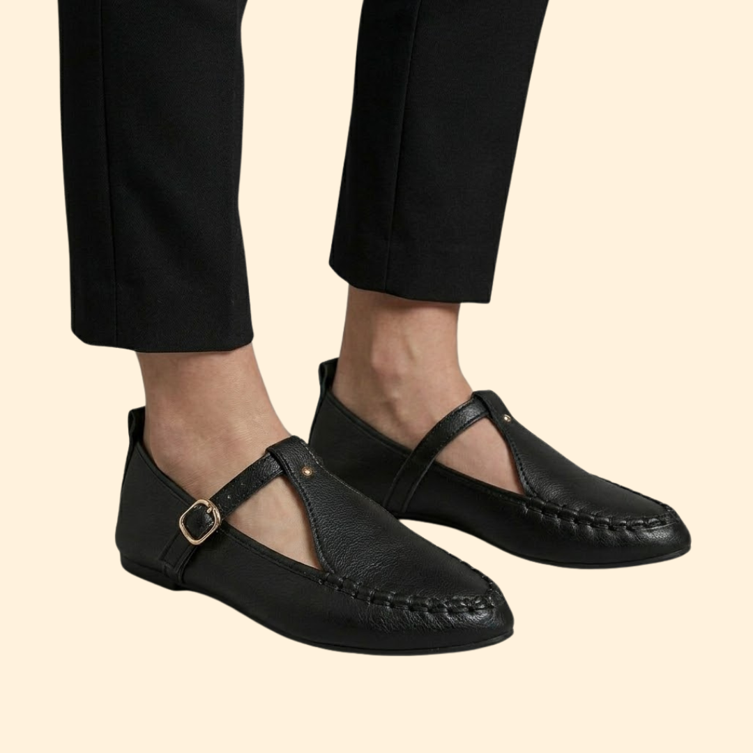 Women’s Flat Loafers with Cut-Out Side Detail