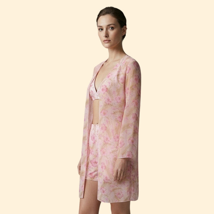 Women’s Floral Bikini Set with Cover-Up