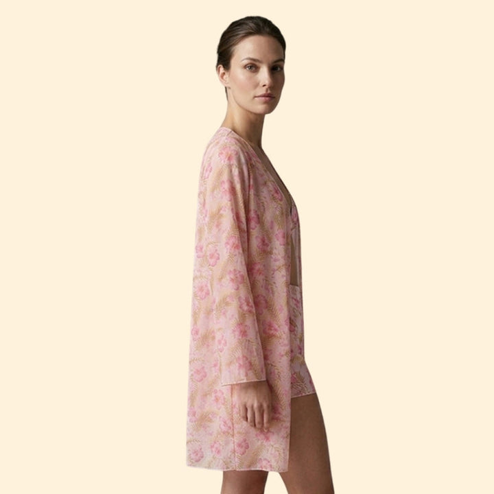 Women’s Floral Bikini Set with Cover-Up