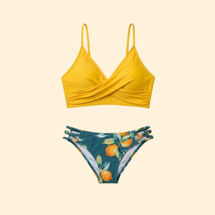 Women’s Floral Bikini Set with Side Ties