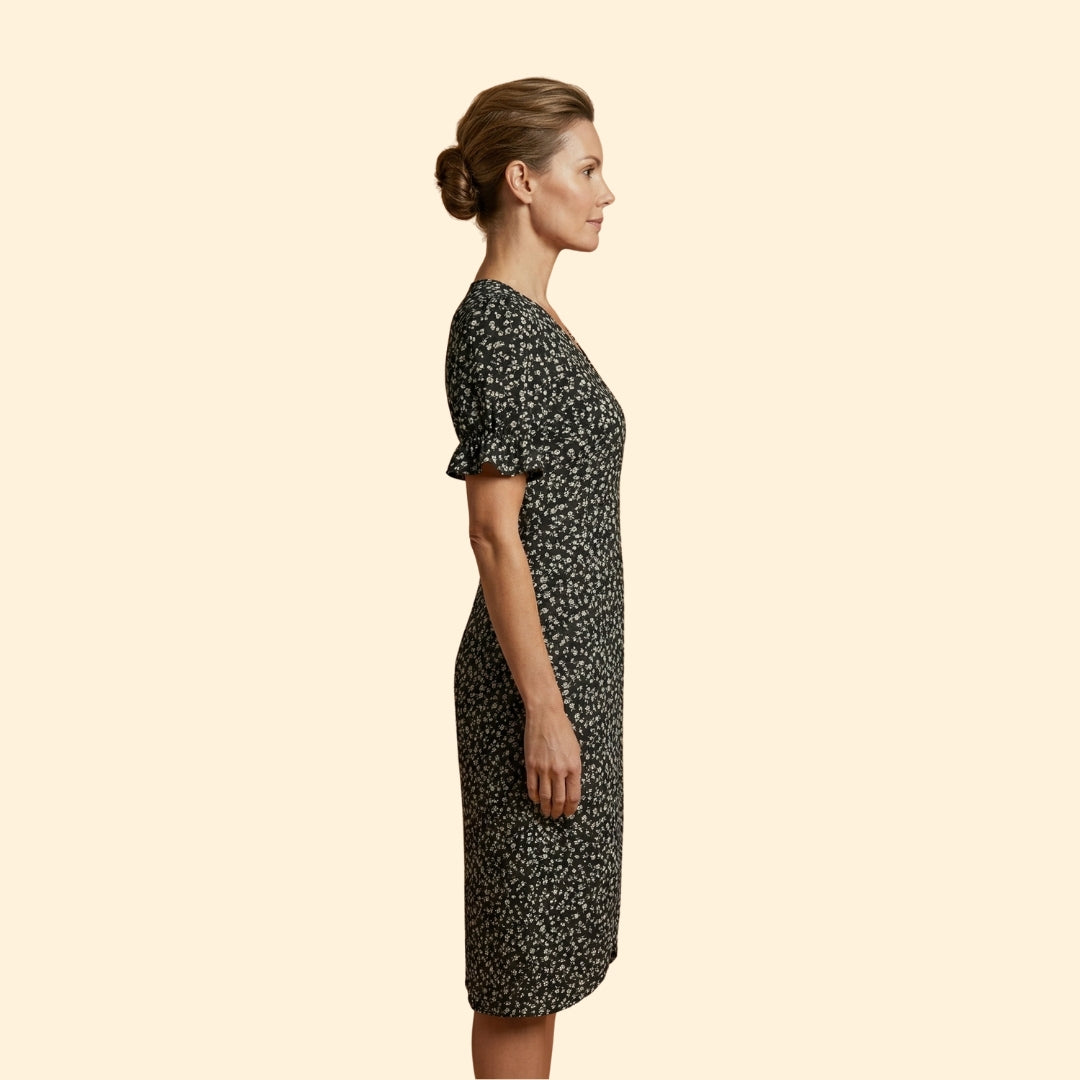 Women's Floral Dress V-Neck