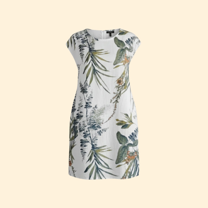 Women’s Floral Dress with Short Sleeves