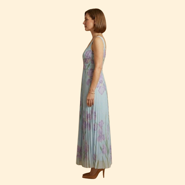 Women’s Floral Dress with Square Neckline