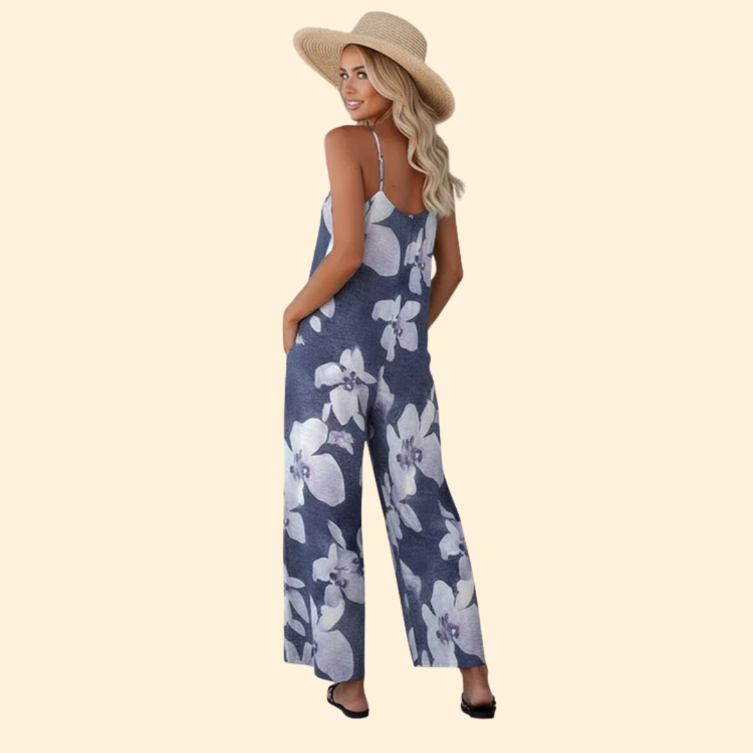 Women's Floral Print Casual Jumpsuit for Warm Days