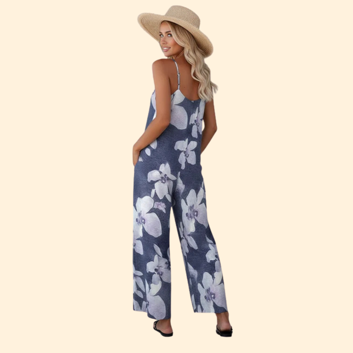 Women's Floral Print Casual Jumpsuit for Warm Days