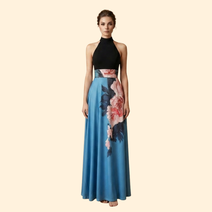 Women’s Floral Skirt with High Waistband