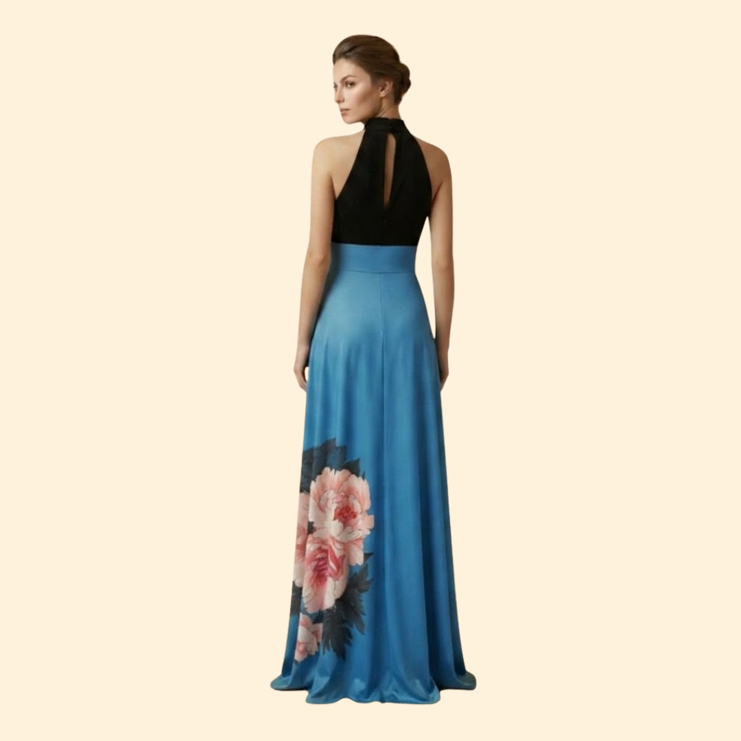 Women’s Floral Skirt with High Waistband