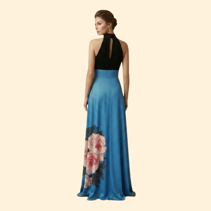 Women’s Floral Skirt with High Waistband