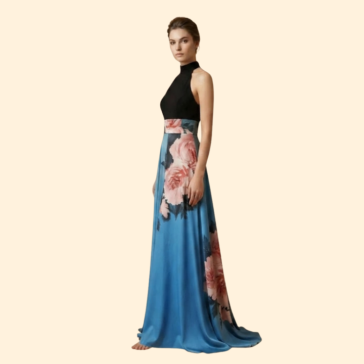 Women’s Floral Skirt with High Waistband