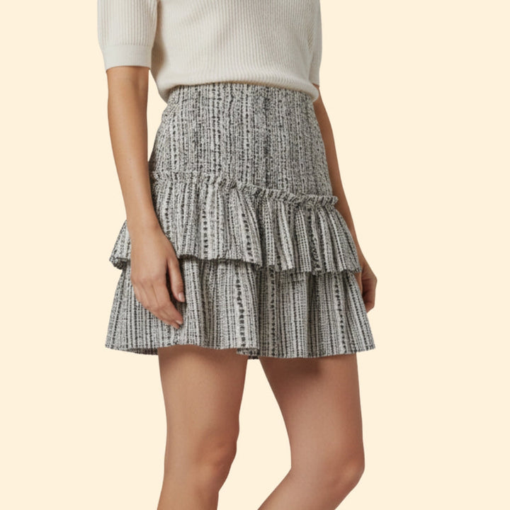 Women’s Floral Skirt with Ruffled Hem