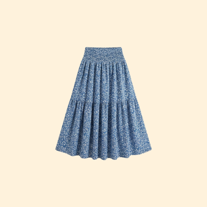 Women’s Floral Skirt with Waistband