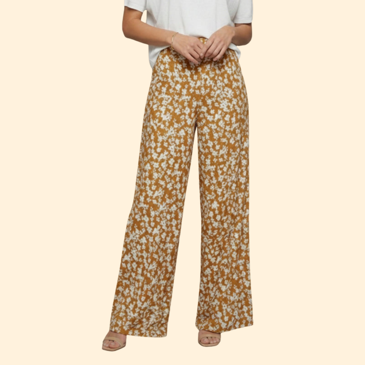 Women’s Wide Leg Pants with Floral Print