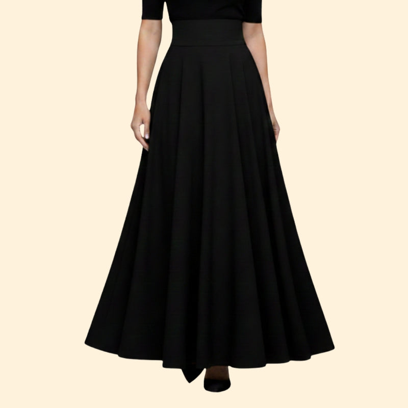 Women’s Flowing Maxi Skirt with Side Pockets
