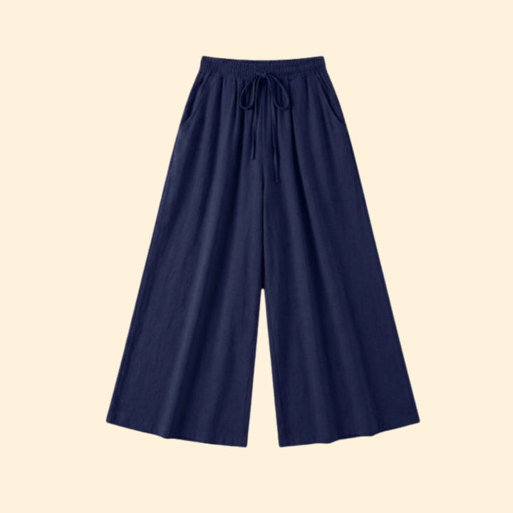 Women's Flowing Trousers with Side Pockets