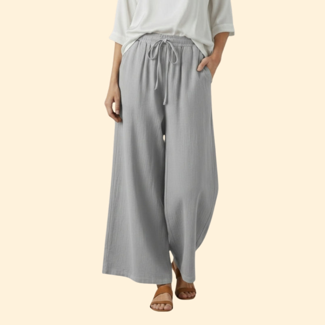 Women's Flowing Trousers with Side Pockets