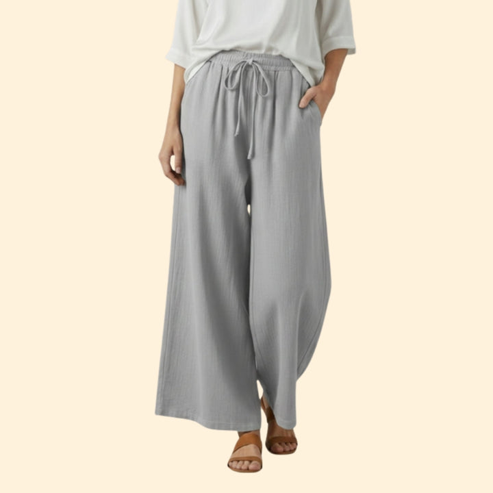 Women's Flowing Trousers with Side Pockets